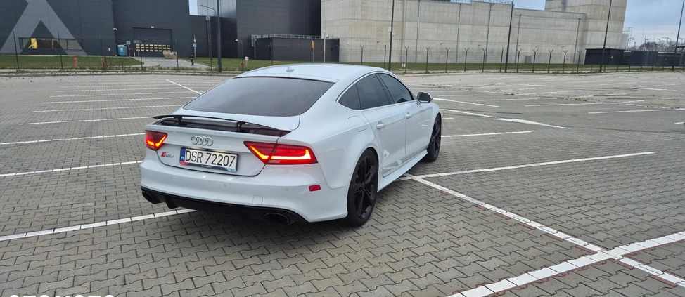 Audi RS7 cena 158000 przebieg: 170000, rok produkcji 2014 z Wrocław małe 191